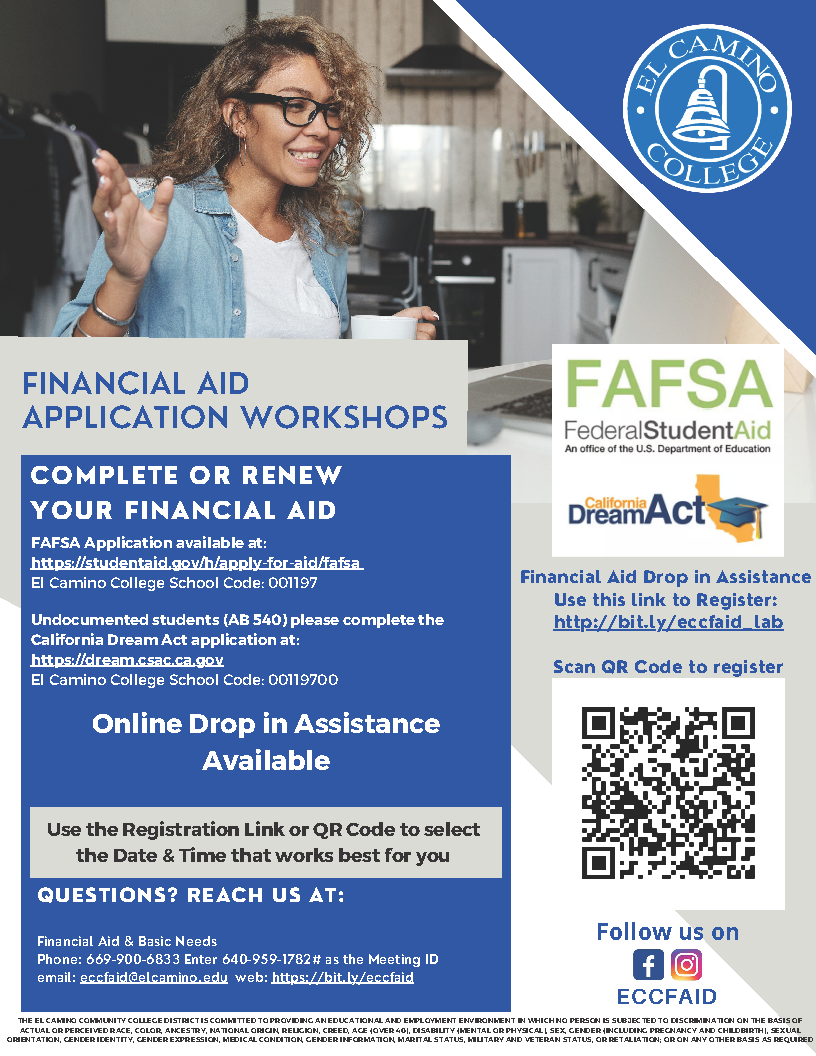 FAFSA/ CA Dream Act Application Workshops