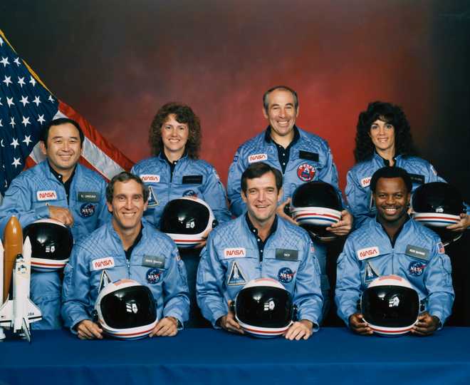 Challenger Crew, including Ellison Onizuka