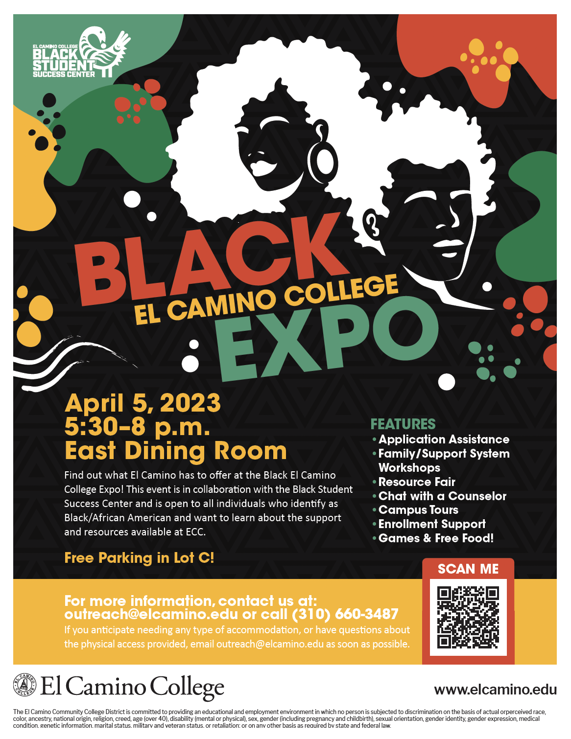 Black El Camino College Flyer