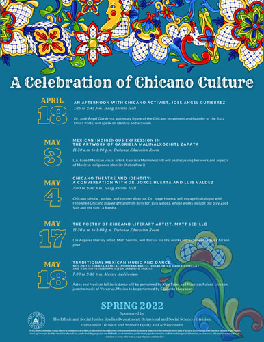 Flyer for "A Celebration of Chicano Culture 2022"