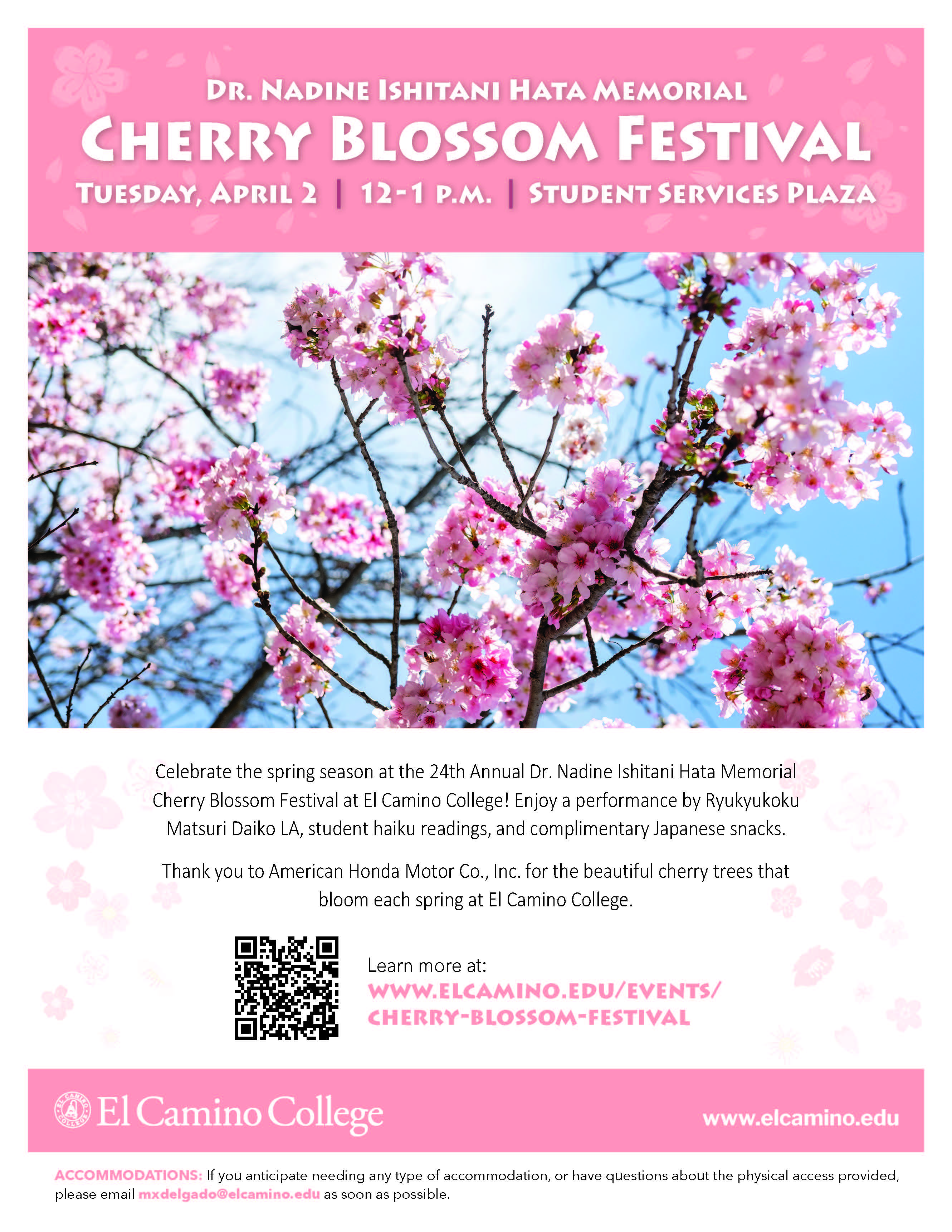 Cherry Blossom Festival Flyer