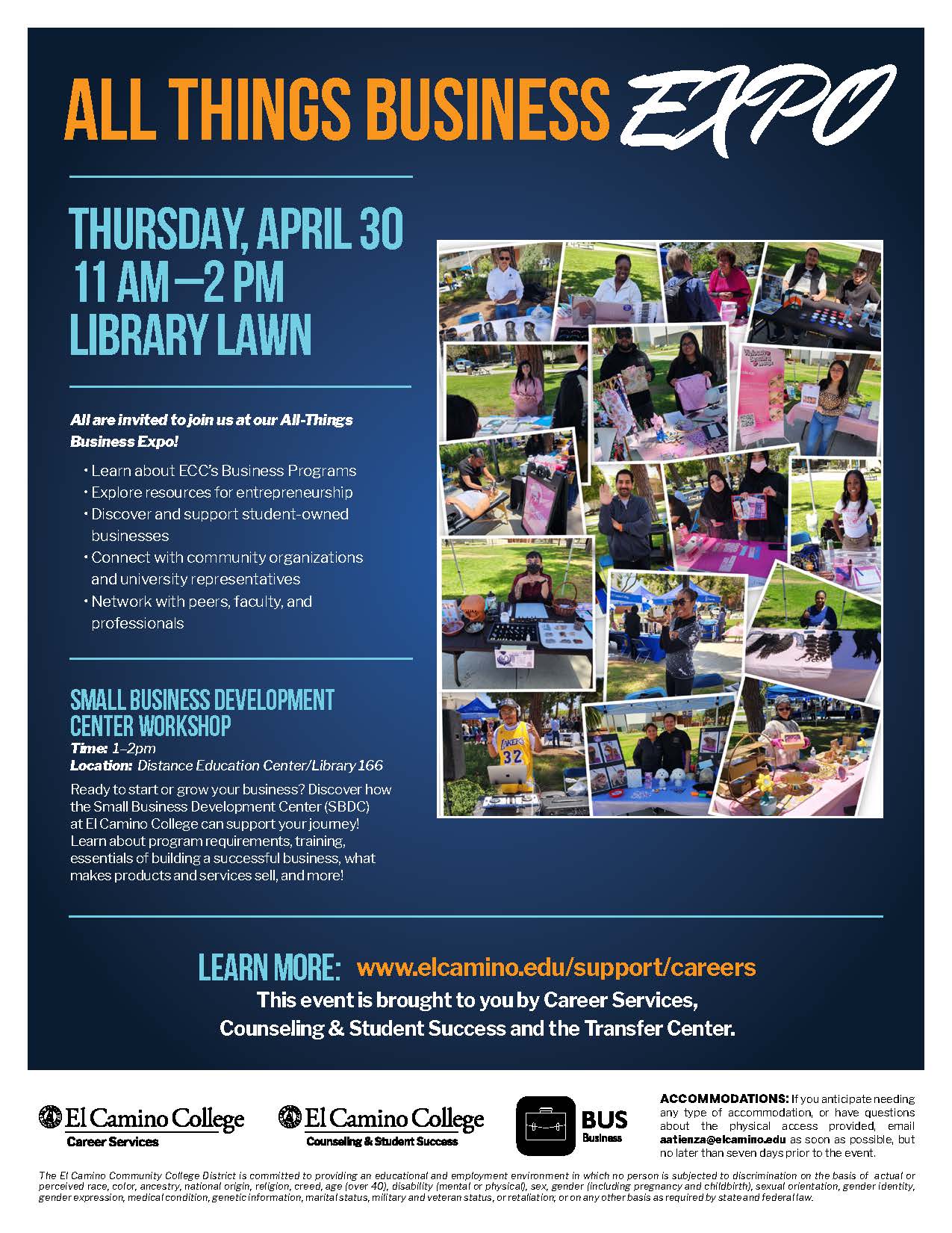 Flyer for All-Things Business Expo 