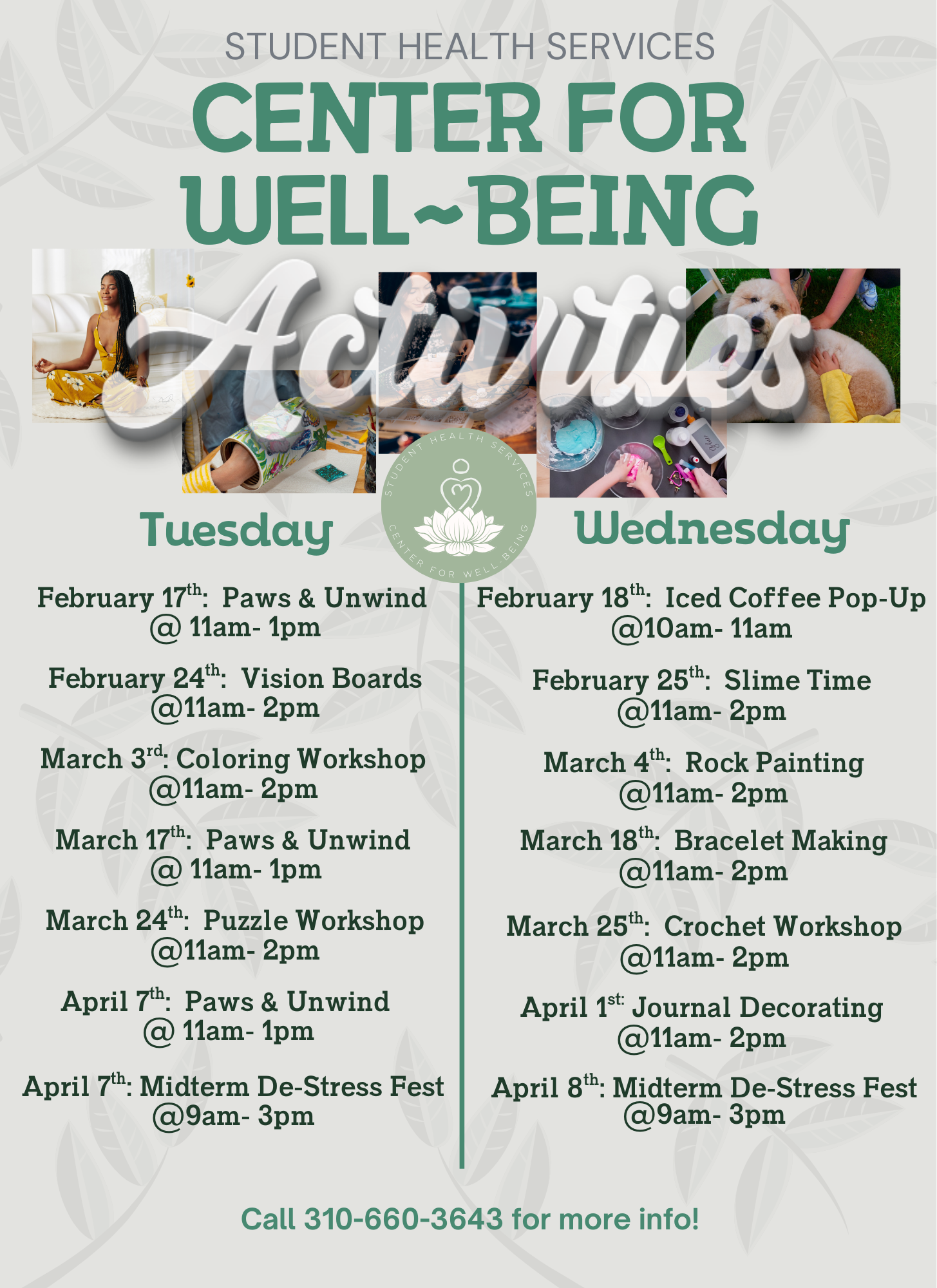 Center for Well-Being Activities
