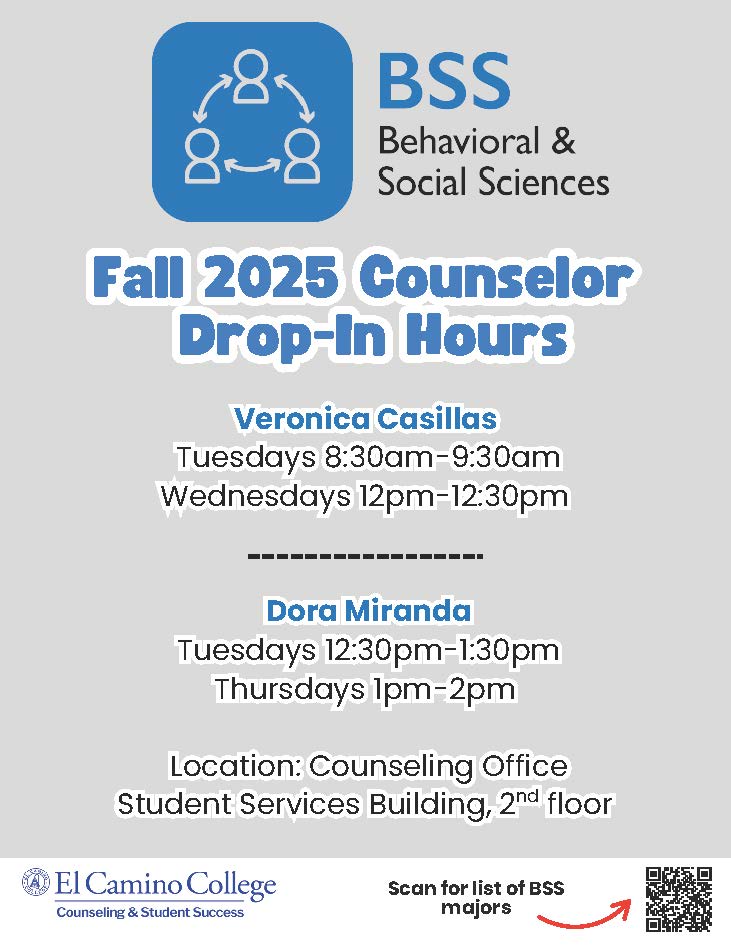 BSS Counselor Drop In Hours