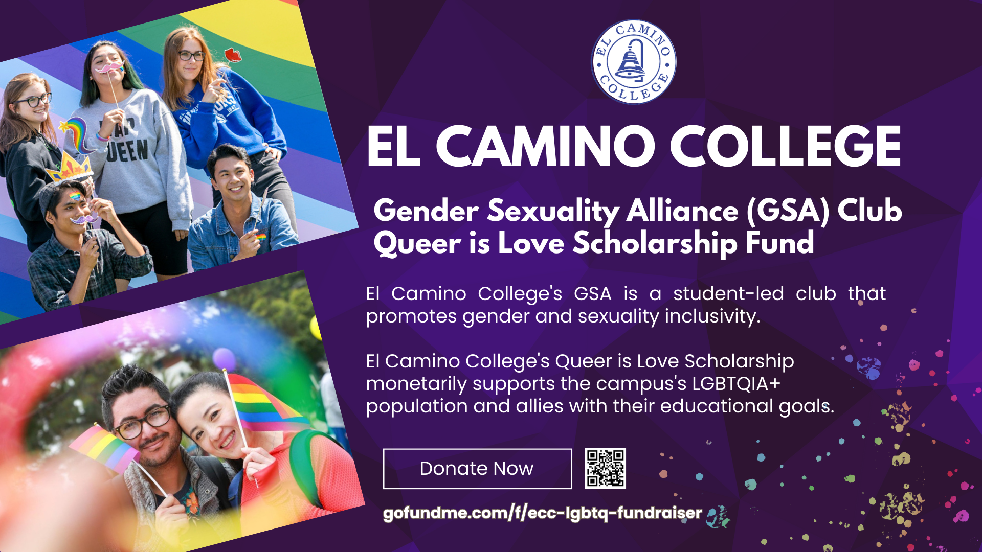 Image for Gofundme Link for Donations to GSA and Queer is Love Scholarship