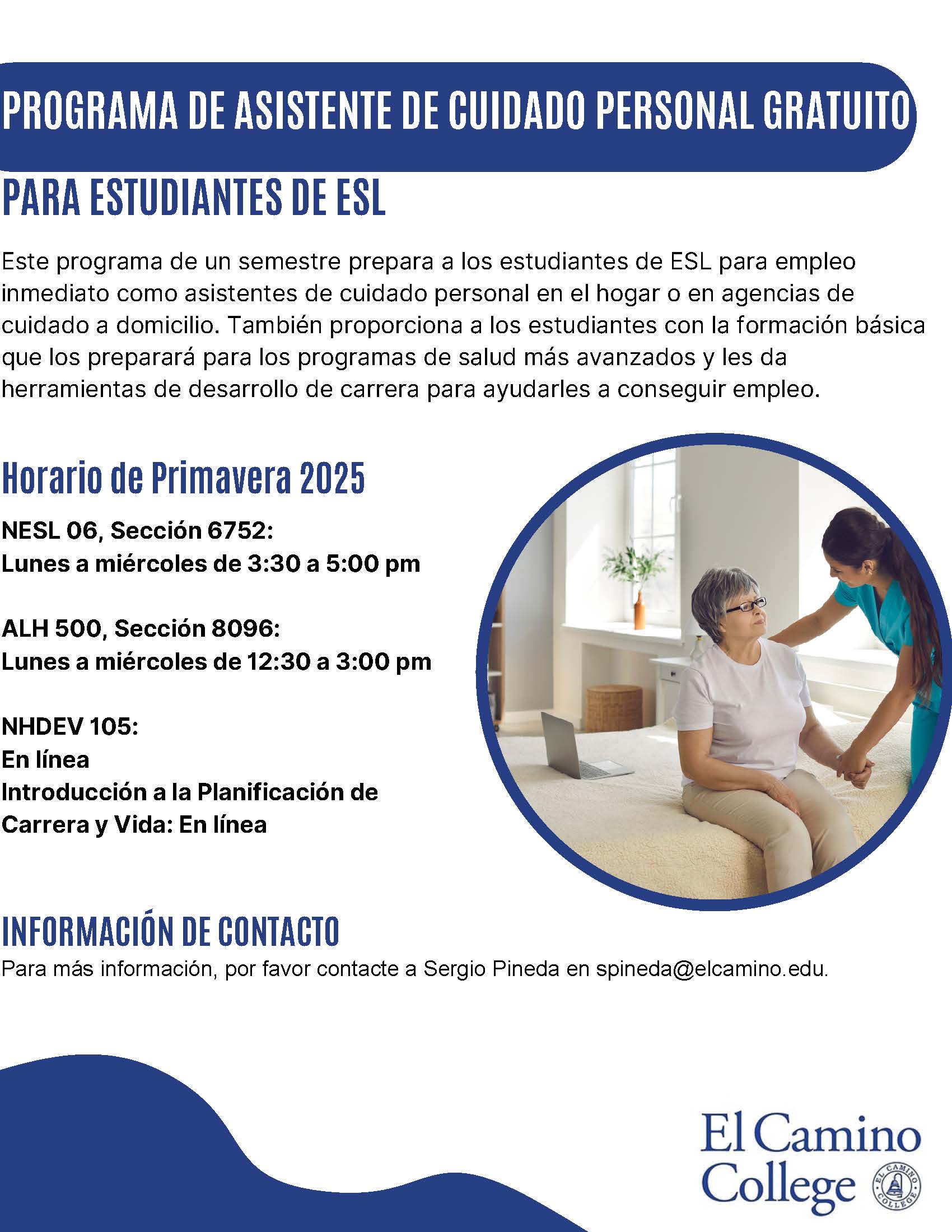 Free Personal Care Aide Program_Spanish