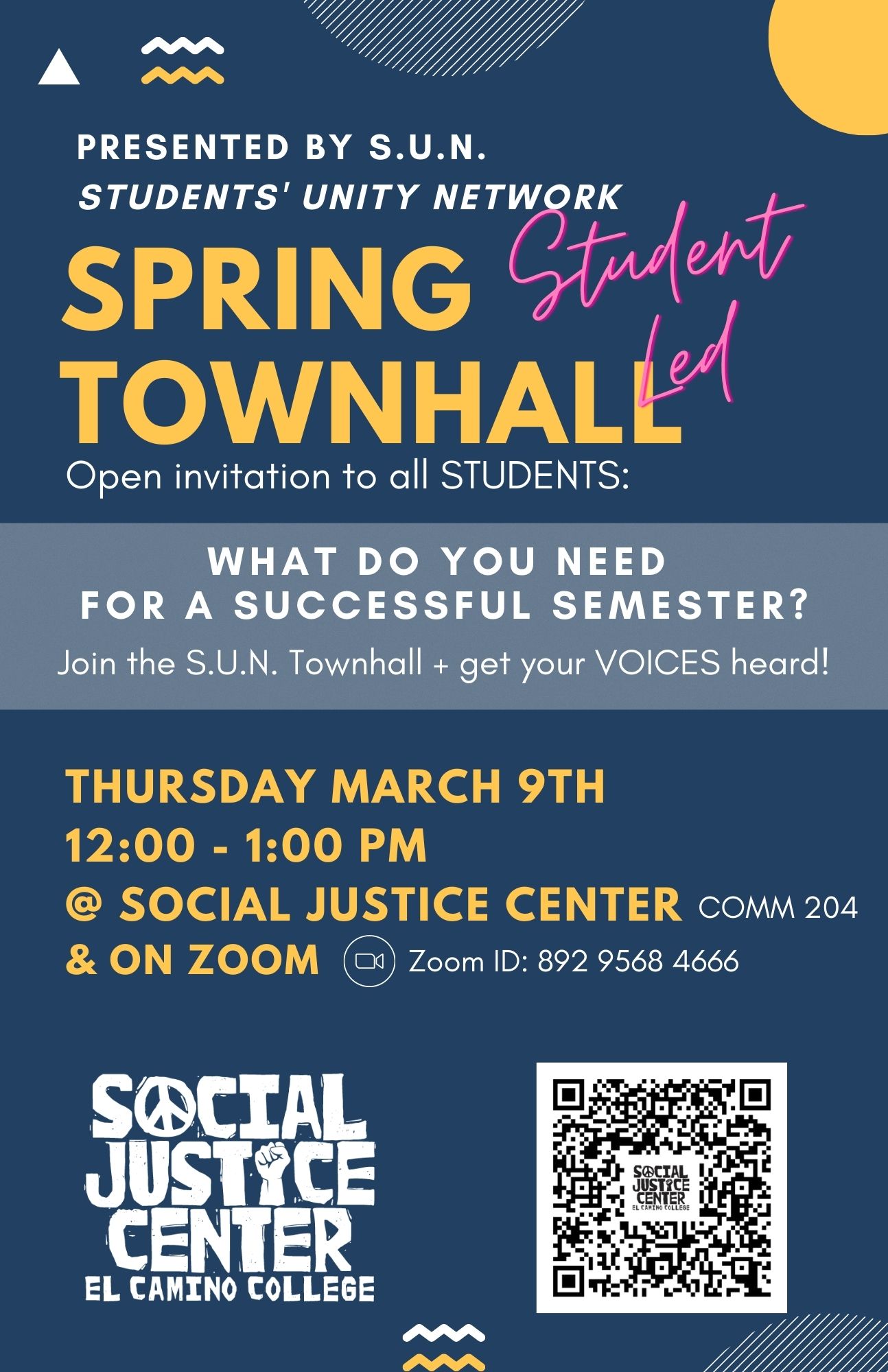 Spring Townhall flyer