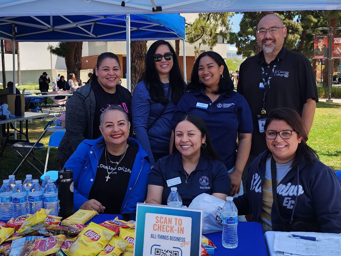 Counselors pictured at an event