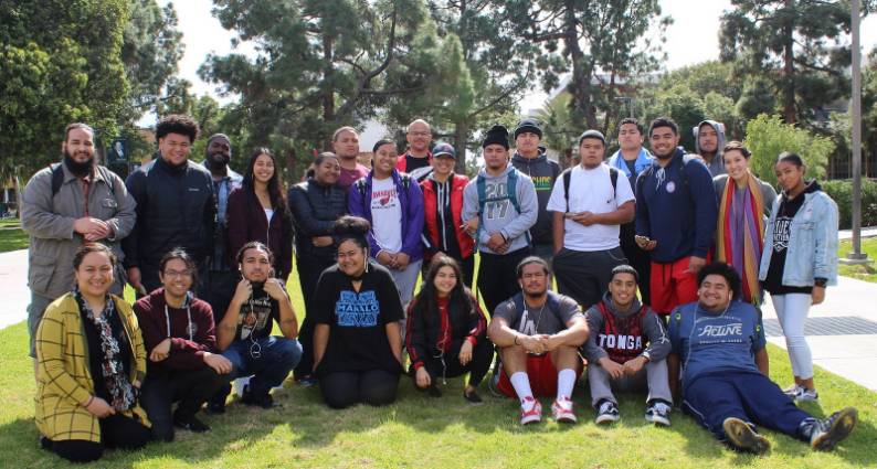 MANA group posing together on campus.