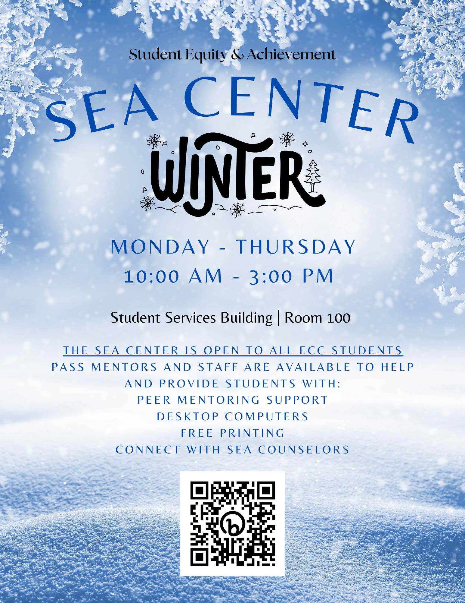 SEA Center Winter 2025 Flyer