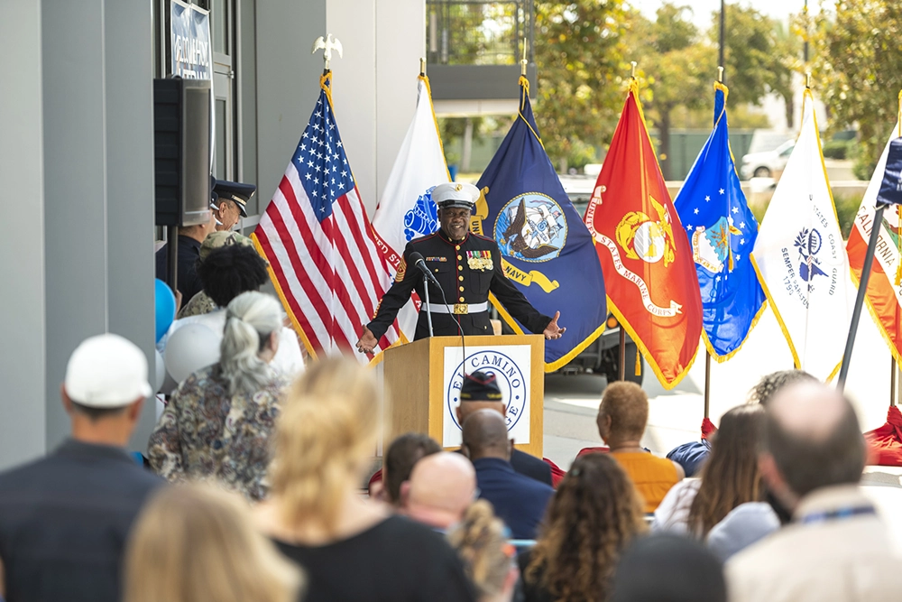 Military Member Speaking