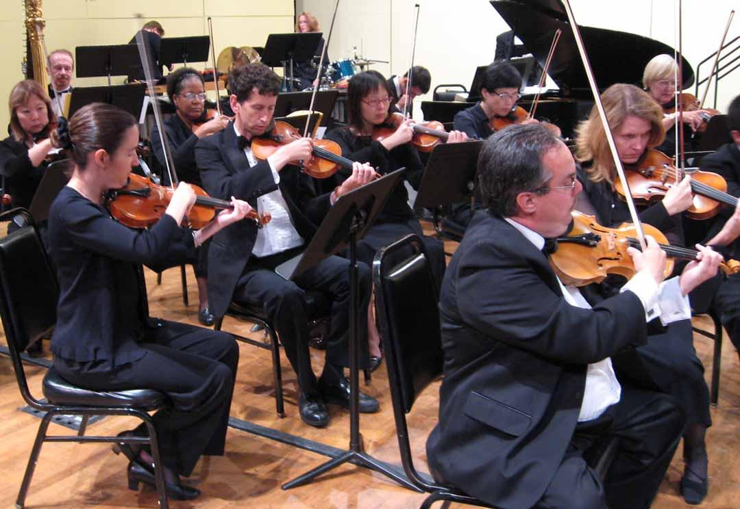 Orchestra violins