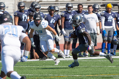 Football player running