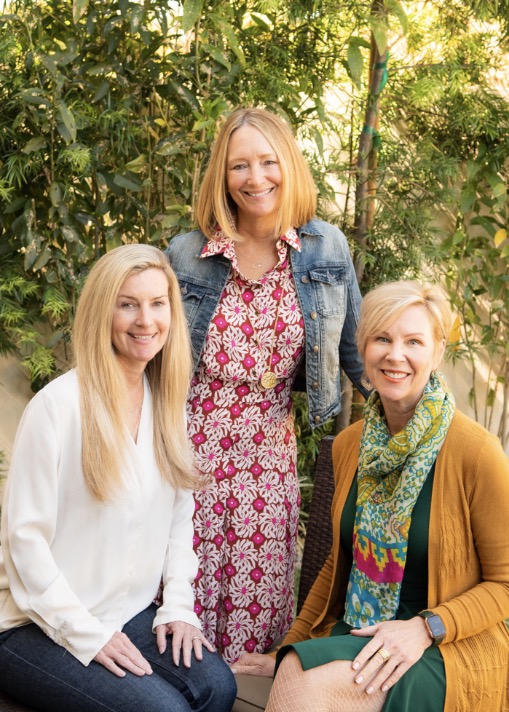 Cindy Byrne, Linda Reeves and Tina Sarafa